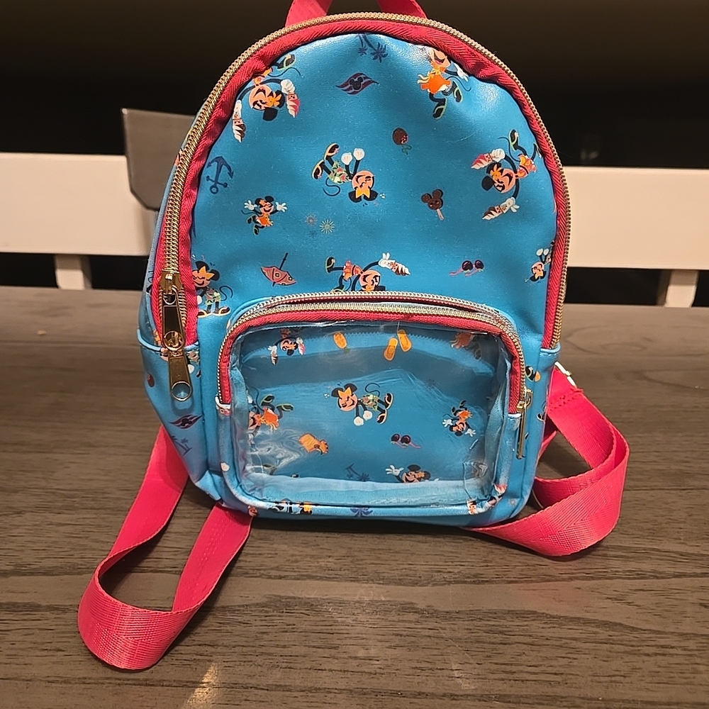 Disney Blue and Pink Kids Backpack